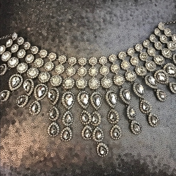 Jewelry - Natasha couture rhinestone choker necklace